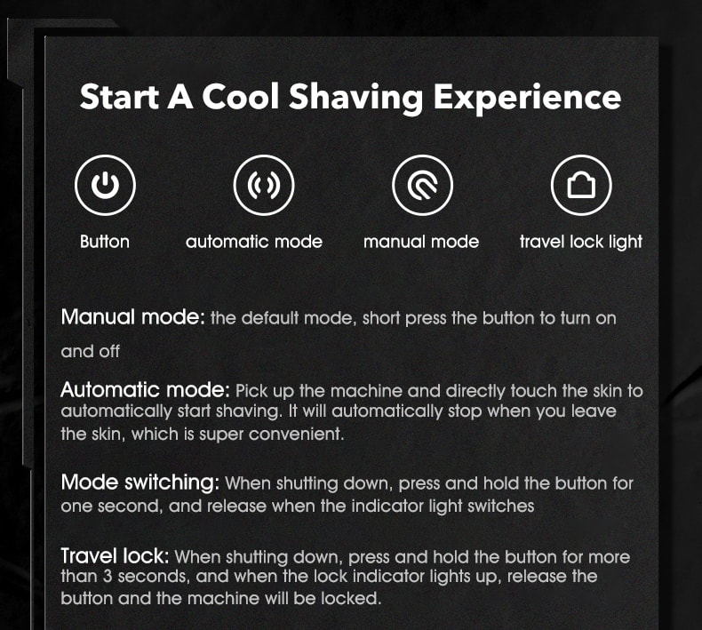 Smart Electric Shaver Purple Orange