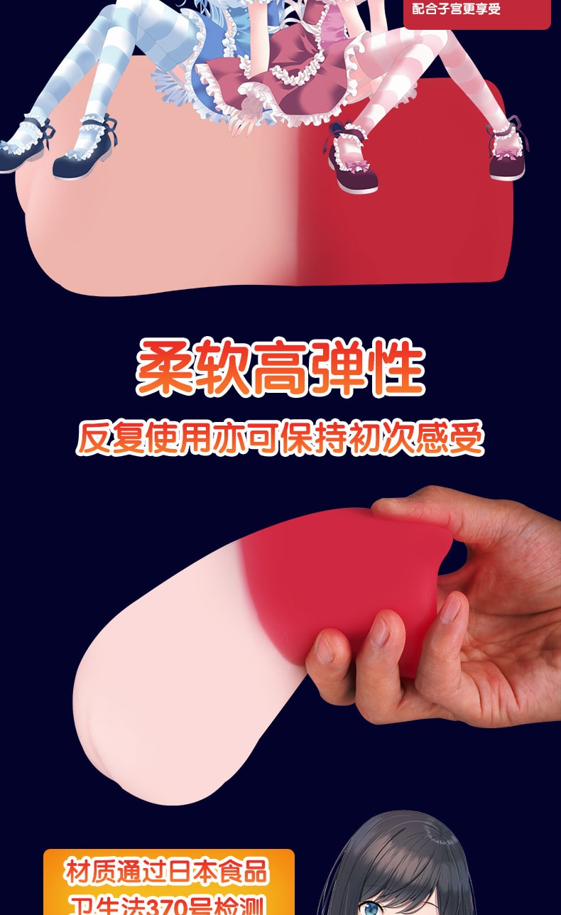 【中国直邮】MODE 巫女美子款 男用构造倒模 男士成人情趣用品