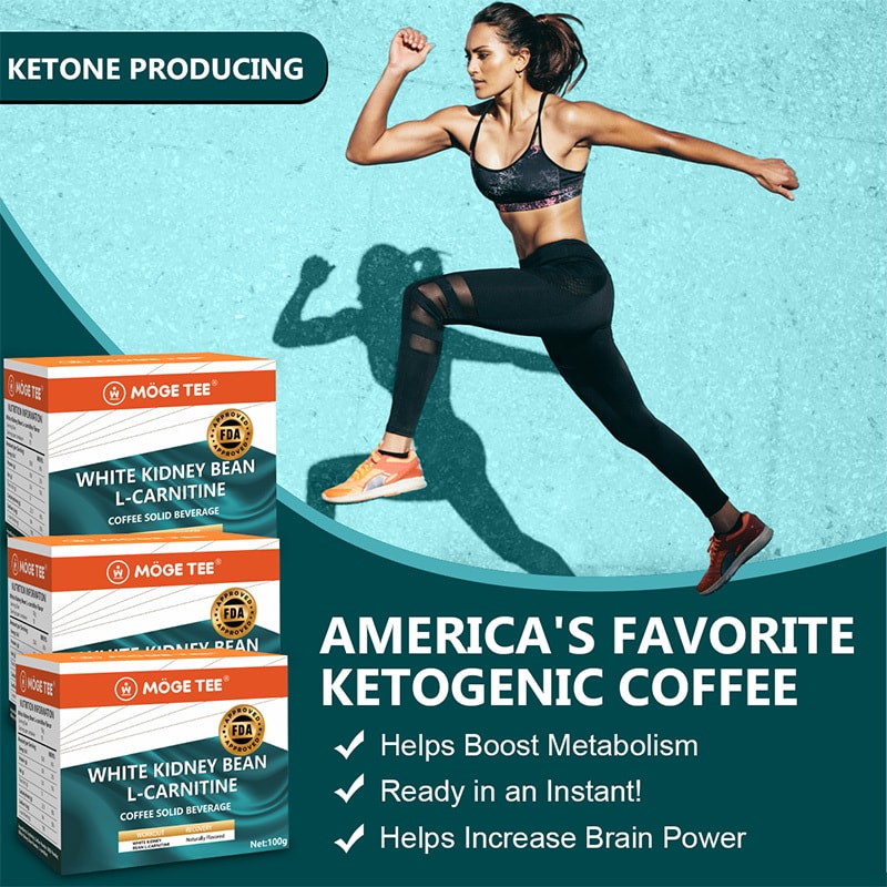 美國 願茶 Keto咖啡含MCT油的即食咖啡粉阿比卡咖啡粉牛奶粉中等烘焙冷咖啡每包3.53盎司(10袋)