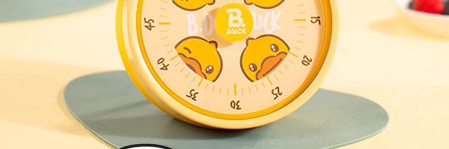 炊大皇×B.Duck小黃鴨 廚房計時器 家用烹飪提醒鬧鐘 機械定時器 自律時間管理器 JS00XHY
