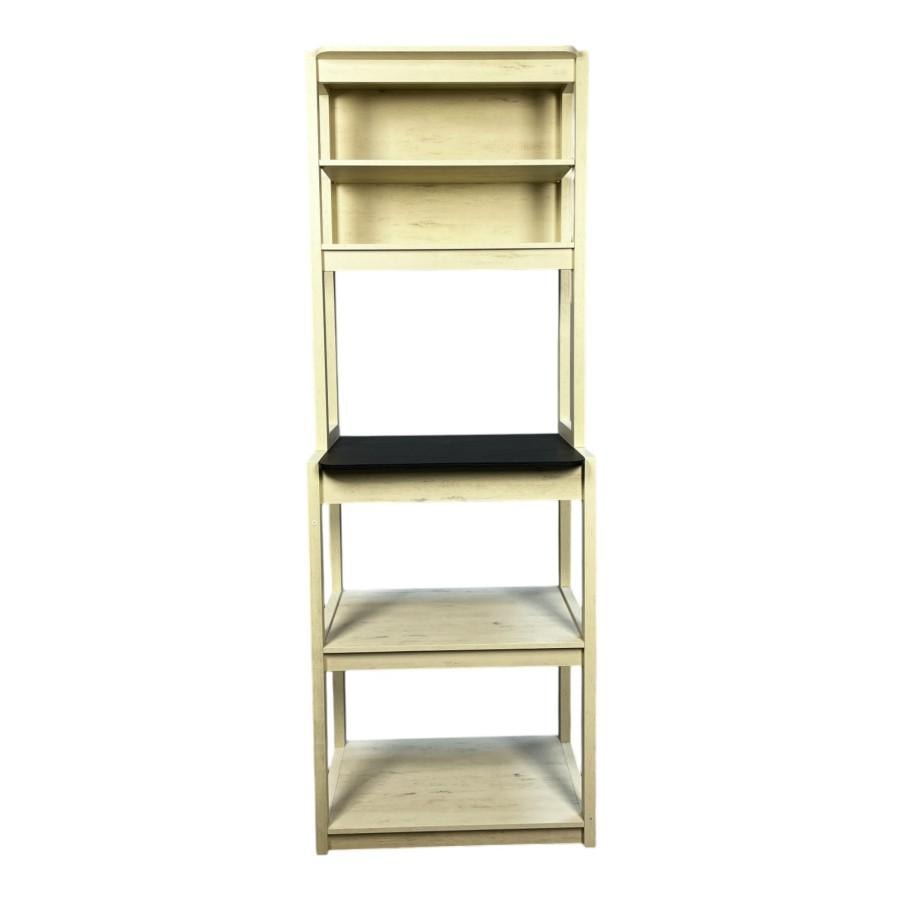 【美國現貨 本土直郵】 美國 hiorin 白黑色5層麵包架 1個 廚房收納 咖啡 廚房收納 鄉村美學 立體