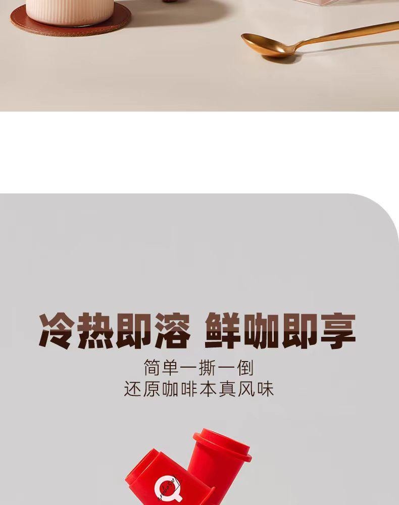 【中国直邮】 隅田川 醇香即溶黑咖啡 意式风味 冷热即溶  轻巧随身杯 12杯*2g 24g