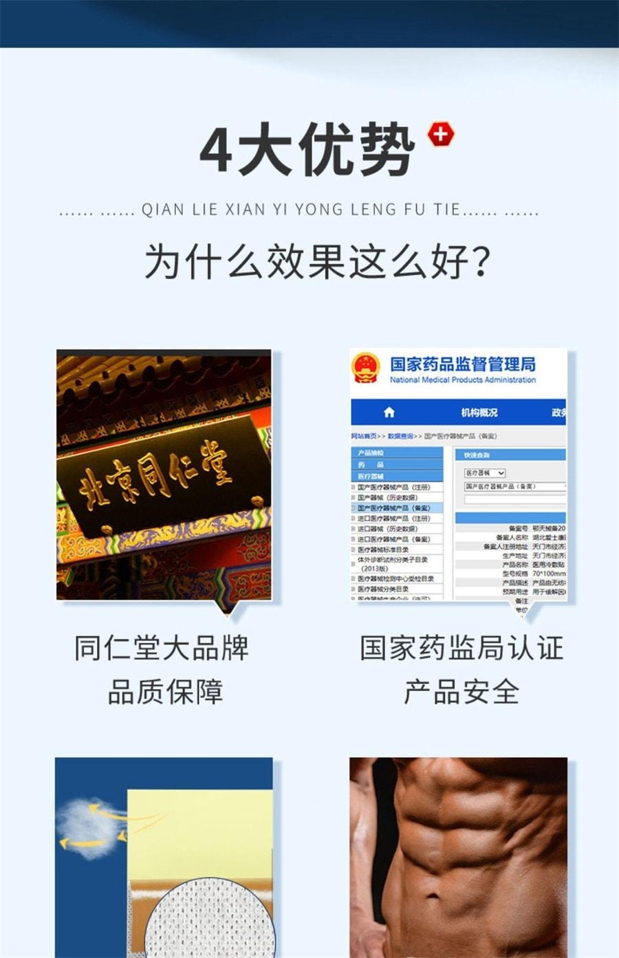 【中国直邮】 北京同仁堂 前列腺贴慢性前列腺炎男增生尿频尿急尿不尽穴位贴敷肚脐贴 6贴/盒