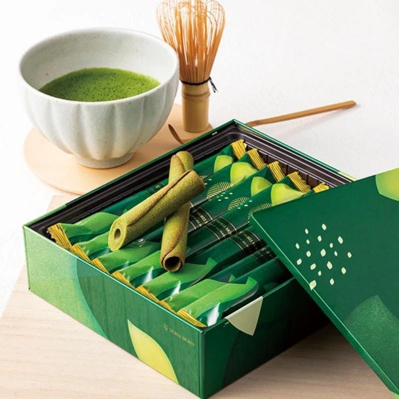 【日本直邮】 日本 Yoku Moku 初夏限定 抹茶雪茄蛋卷 14支装