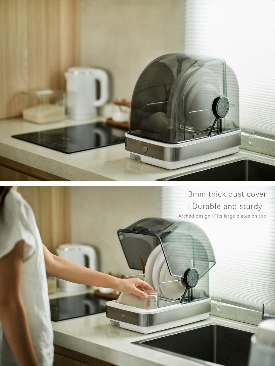 OLAYKS 22L 消毒櫃 白色 奶瓶消毒 餐具烘乾 桌上型 家用小型 22L 100~120V通用