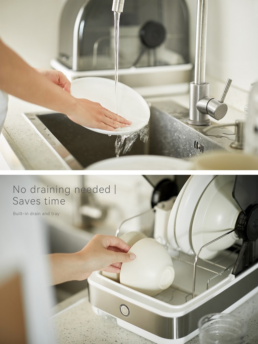 OLAYKS 22L 消毒櫃 白色 奶瓶消毒 餐具烘乾 桌上型 家用小型 22L 100~120V通用