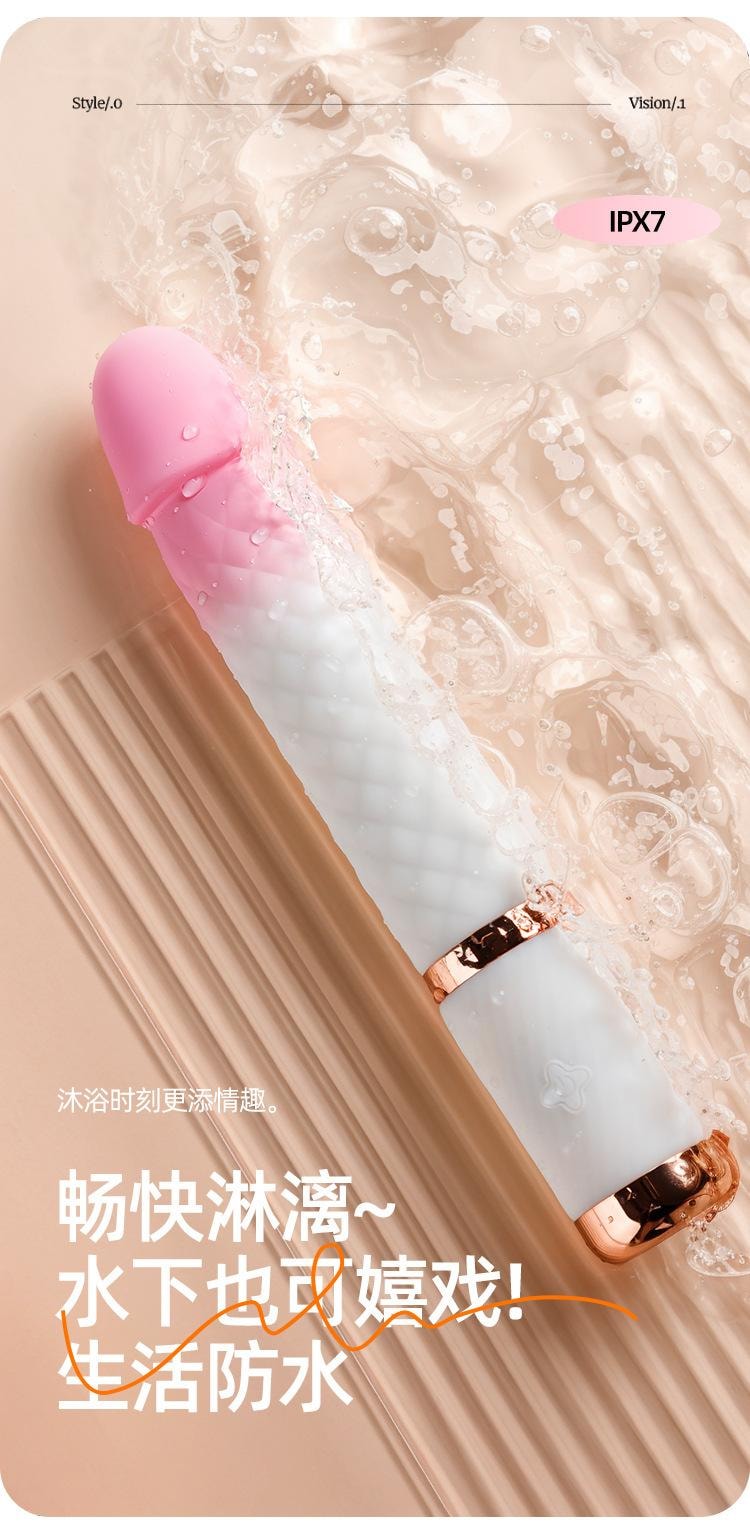 【中国直邮】劳乐斯 柔式伸缩炮机+吸盘底座全自动伸缩震动棒女用情趣成人