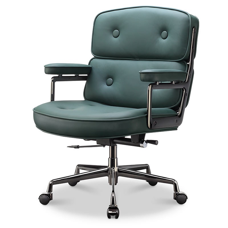 【美国现货】LUXMOD 罗宾椅 墨绿色+烟灰色椅身 西皮 单人位