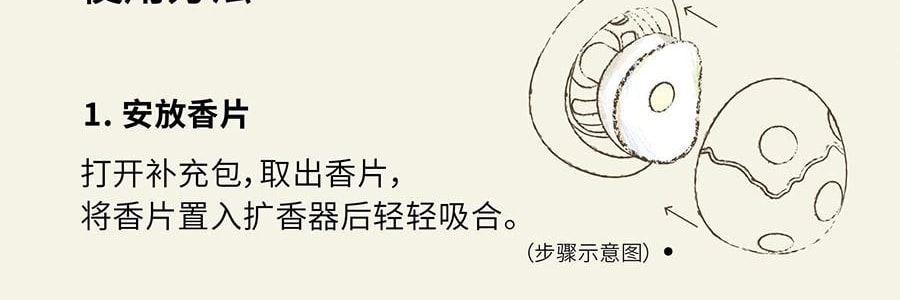QILI其裡 車用香氛 清冷花香調 矽膠背夾易安裝 霧與蓮 3g*2