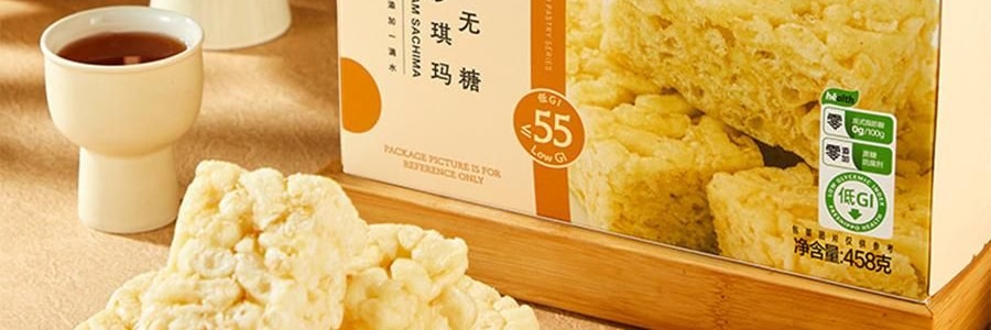 盒马 能量補給零食組合 低GI無糖山藥沙琪瑪+黑巧燕麥脆墩墩海鹽芝士味+黃油蒜香歐芹法棍脆片+高蛋白質黑巧克力脆 933g【4件超值組合裝】