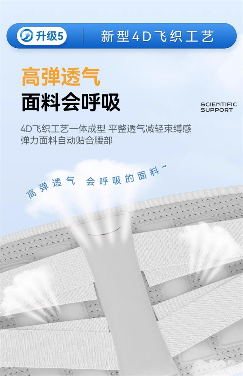 【中国直邮】 英国 oes 护腰带腰椎腰间盘男女士专用久坐久站束腰神器 全新换代-灰 均码 1个装