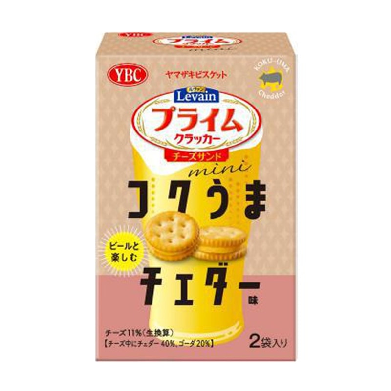 【日本直邮】 日本YBC 期限限定 切达芝士夹心饼干 50g