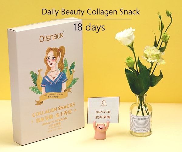 Beauty Collagen Snack 18 days 360g Freeze-dried Fruits Banana