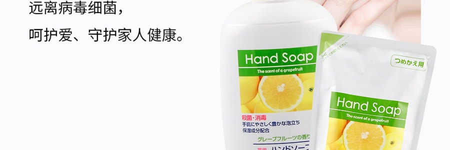 日本第一石鹸 药用杀菌消毒洗手液 配合保湿成分 替换装 200ml【勤洗双手】