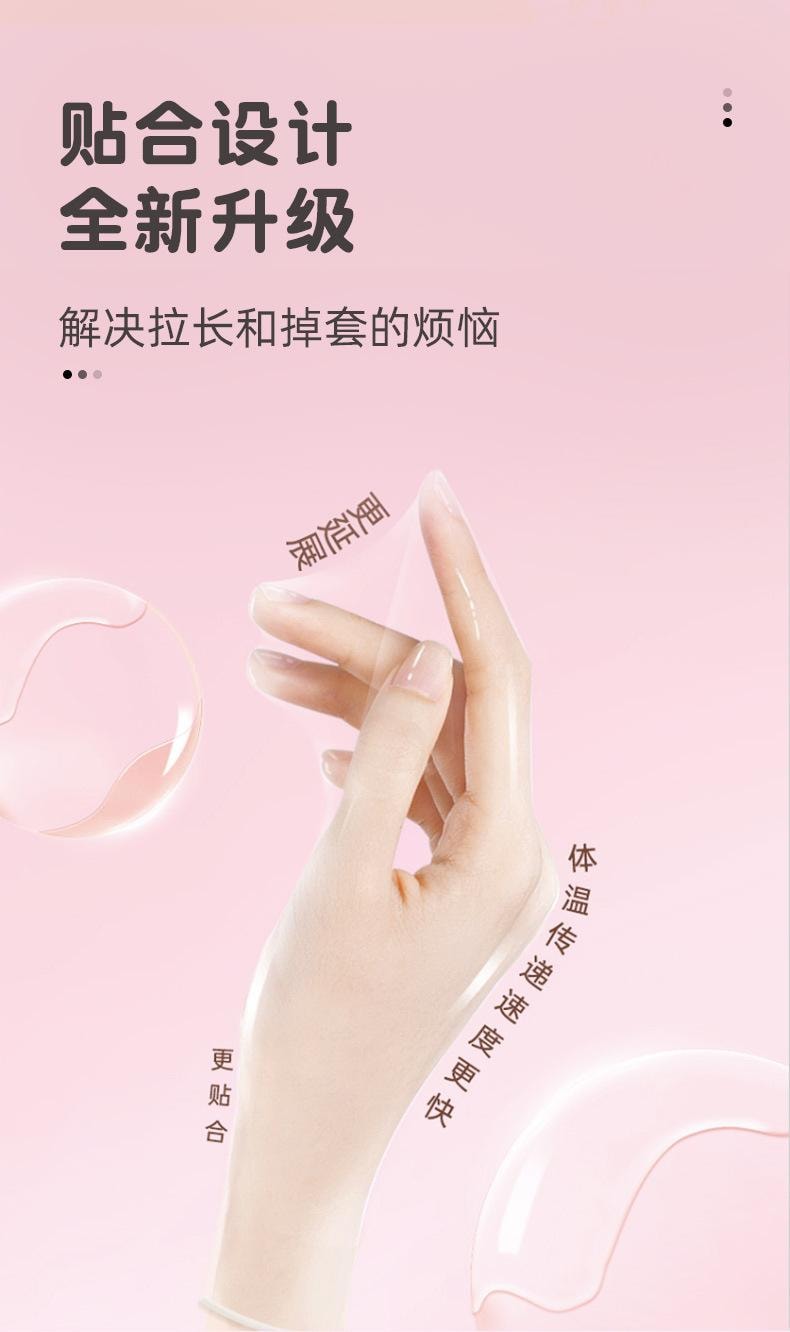 【中国直邮】 名流 001玻尿酸避孕套100只装/盒 超薄水润免洗安全套光面男女用套