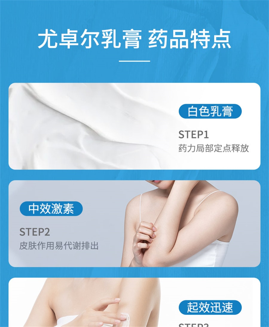 【中國直郵】 尤卓爾 丁酸氫化可的松乳膏 過敏性濕疹過敏性皮膚炎20g/支