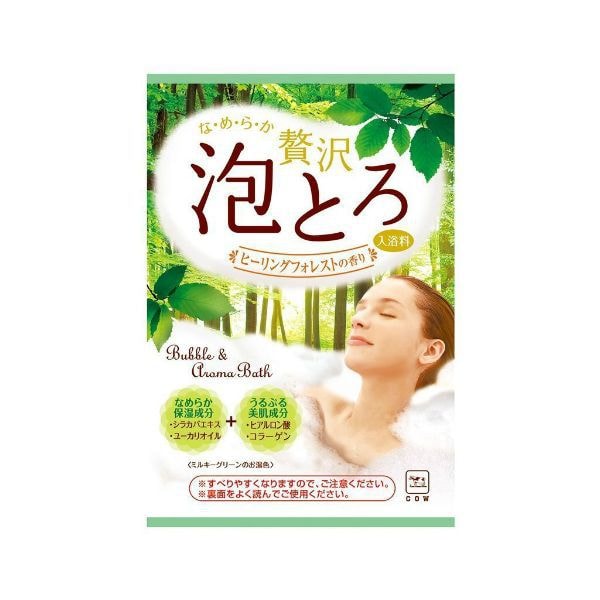 日本 COW 牛乳石鹼泡泡入浴劑治癒森林 30g