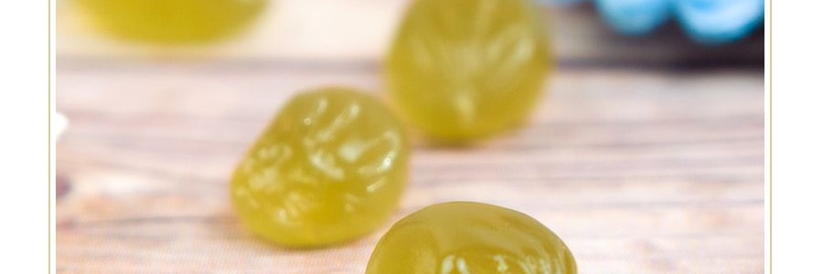 日本UHA悠哈 味覺糖 純正100%青葡萄口感果汁軟糖 48g