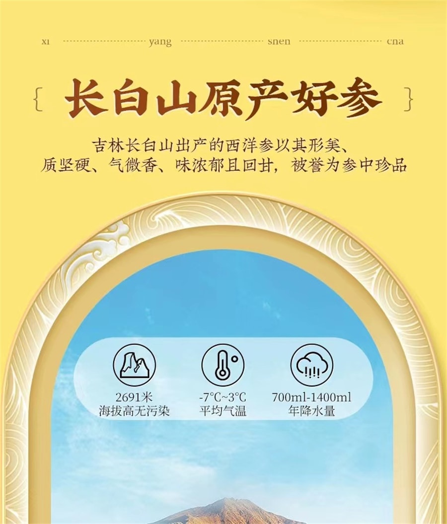 【中國直郵】同仁堂 西洋參片 補氣提神 溫補提神 可含服 可泡茶 可燉湯 50g