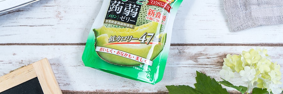 日本ORIHIRO 低卡纖體魔芋果凍 哈密瓜味 130g 期間限定