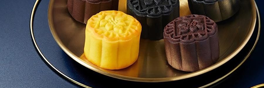 廣州酒家 玲瓏臻品流心月餅糕點禮盒 12枚 780g【榛果巧克力流心*4+黑松露流心*4+芝士流心奶黃*4】【短保效期特別促銷 介意慎拍】