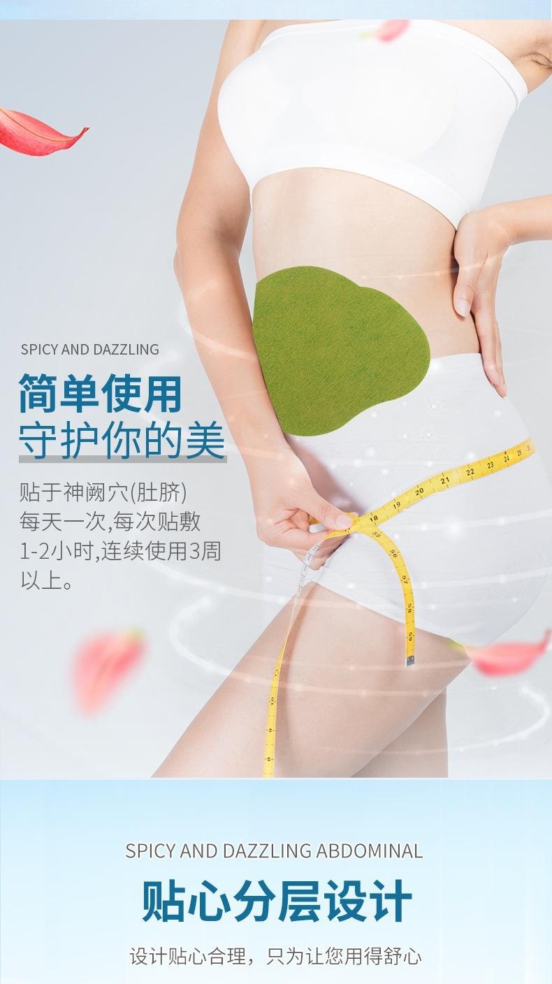 【中國直郵】 親太太 暴汗油切艾草貼艾腰貼腹部貼熱敷貼 (5貼1盒)