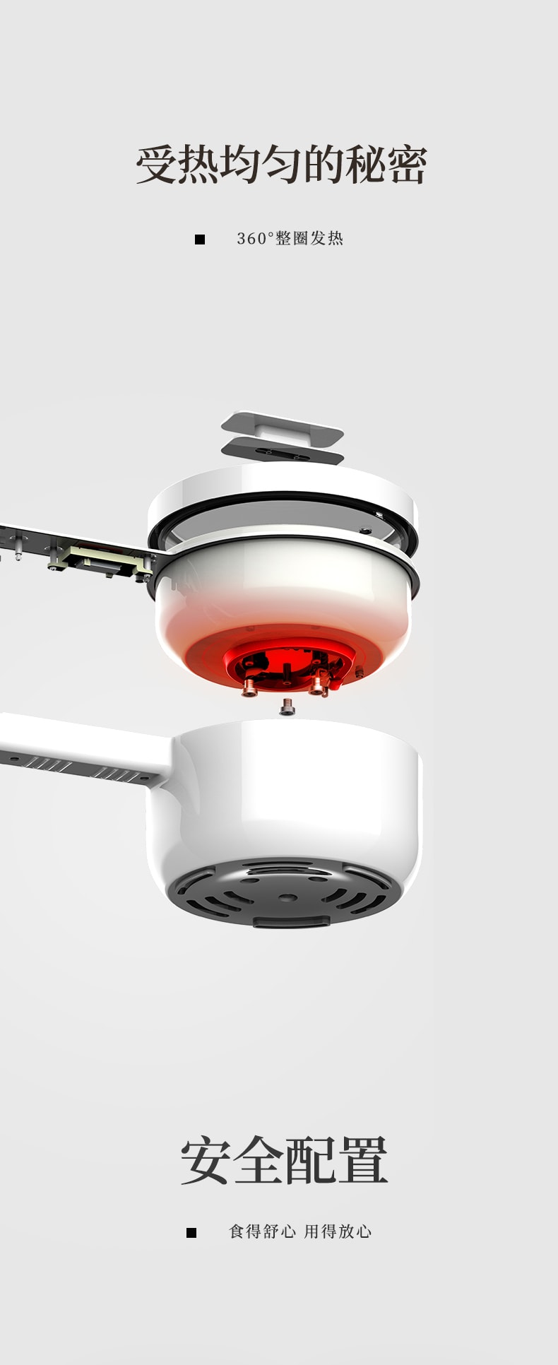 Electric Hot Pot Multifunctional Mini Cooker 1.5 Qt Capacity Ideal For Home 100~120V Wide Voltage