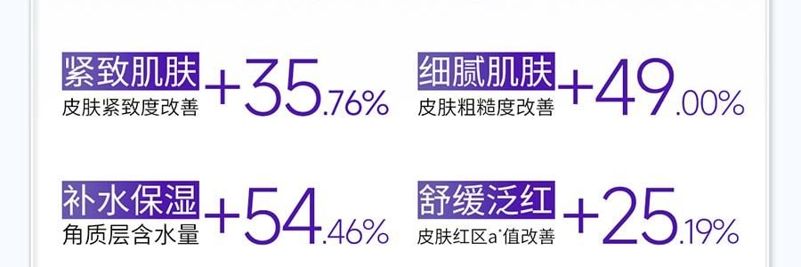 VOOLGA敷尔佳 方胖子妆前湿敷棉片 酵能紧致湿敷膜 70片装 #紫色 紧致弹力抗皱 淡化细纹 急救干垮松弛 敏感肌适用