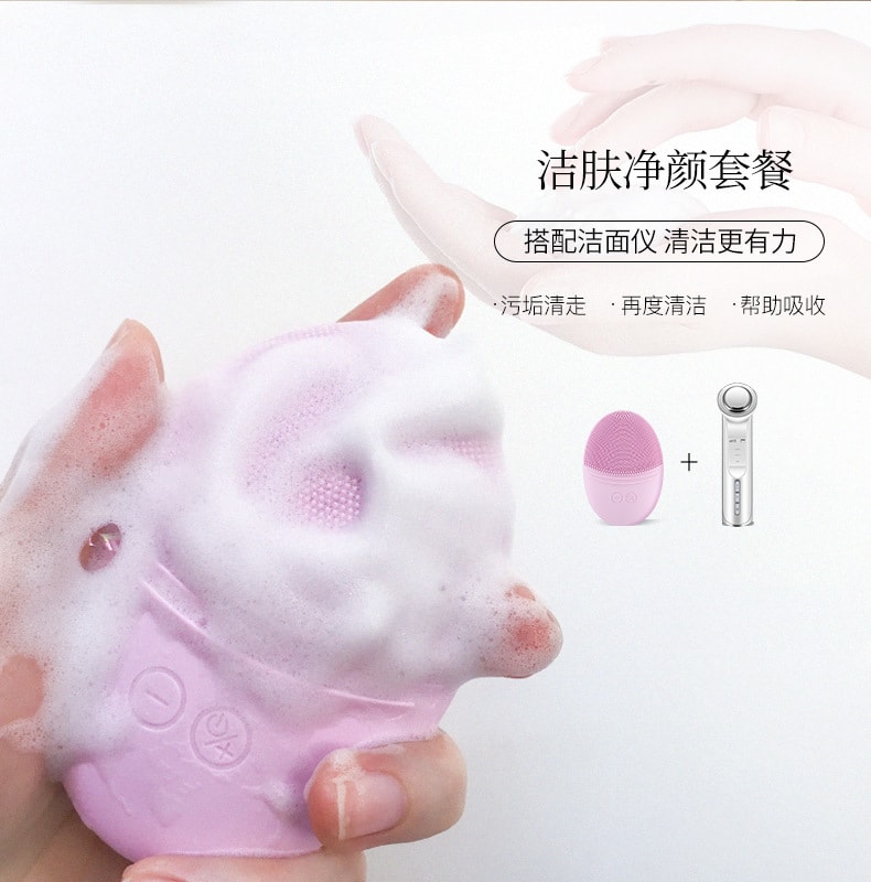 【中國直郵】金稻 導入儀美容儀器家​​用臉部按摩儀精華面膜儀面部清潔 KD9960粉色