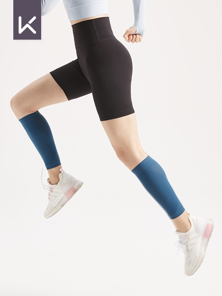【中國直郵】Keep一對小腿襪套運動護具減震排汗 藍色s碼