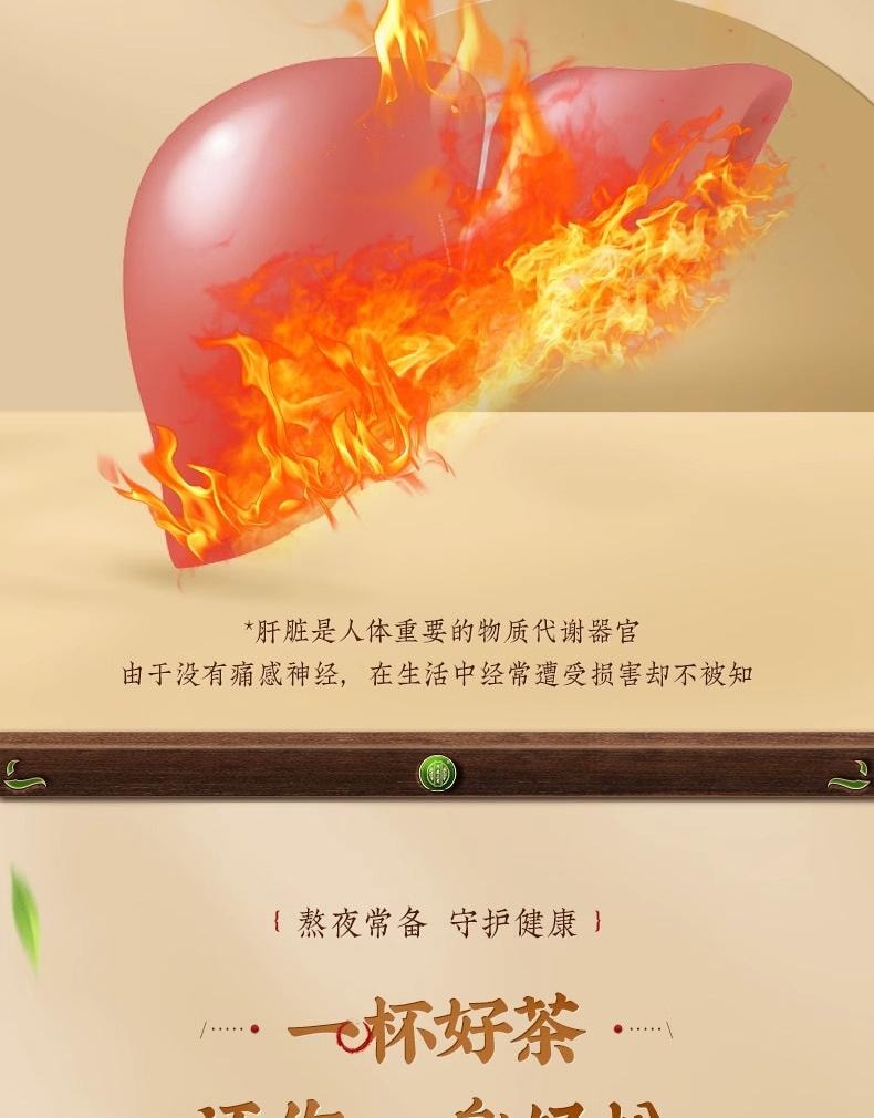 【中國直郵】 北京同仁堂 蒲公英梔子百合菊花茶160g 呵護心肝 降火補氣