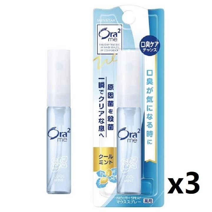【日本直邮】SUNSTAR ORA2 药用Ora2口腔喷雾凉爽薄荷 (6ml)*3盒