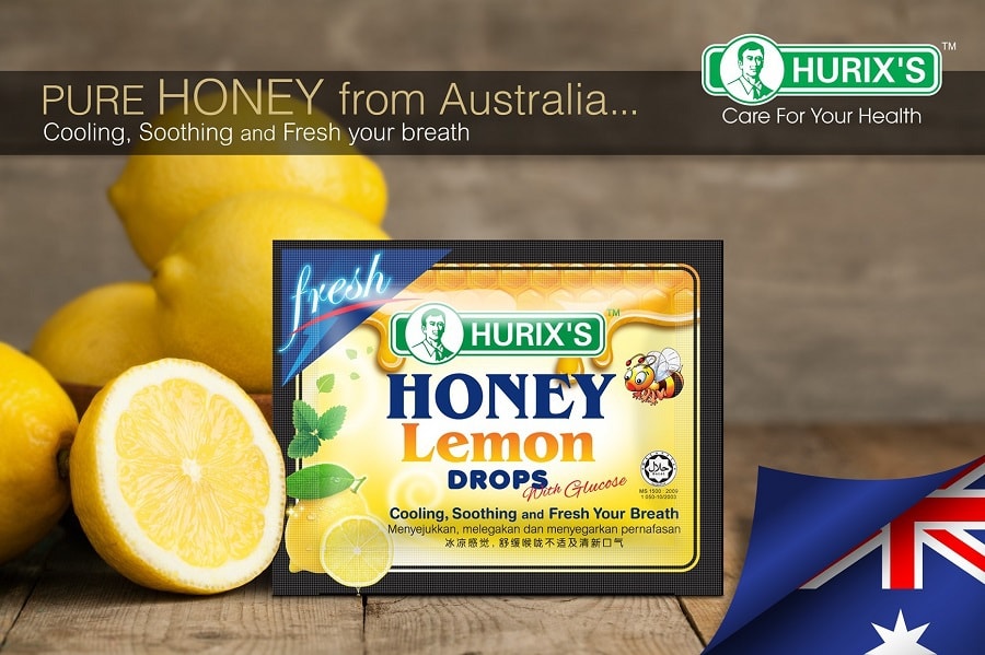 Drops With Glucose Honey Lemon Flavour 6 tablets