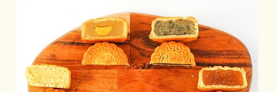 【全美超低价】知味观 知味品月 月饼礼盒 8枚入 480g 台式凤梨*2 蛋黄莲蓉*2 广式黑芝麻核桃红豆*1 玫瑰豆沙*1 翡翠海苔广式*1 私房椰蓉广式*1