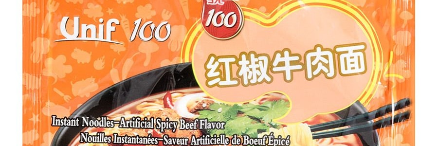 台灣統一 泡麵 紅椒牛肉口味 108g 袋裝