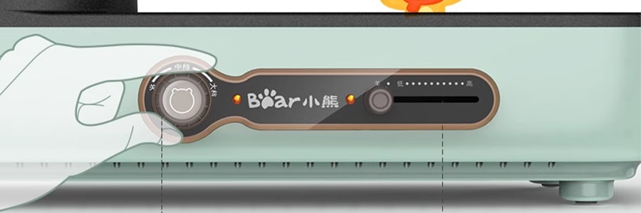 BEAR 小熊 涮煮烤肉一体锅 烤肉盘电烤盘 涮烤电烤炉 家用煎鱼多功能锅 DKL-C16C2  3.4L