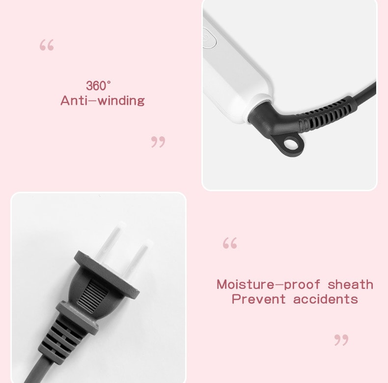 K·SKIN金稻 捲髮棒電動 防燙電捲髮棒 加長小卷迷你 瀏海內扣羊毛捲 KD580 白色