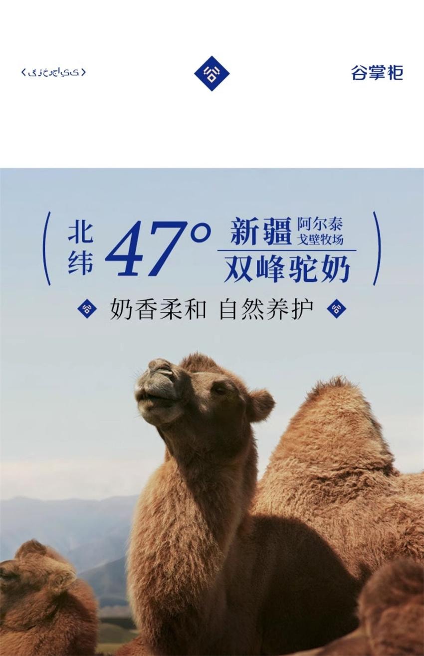 【中国直邮】 谷掌柜 驼奶七宝乌珍粉 黑芝麻糊黑枸杞桑葚黑豆黑米 五黑养黑发早餐代餐 500g/罐