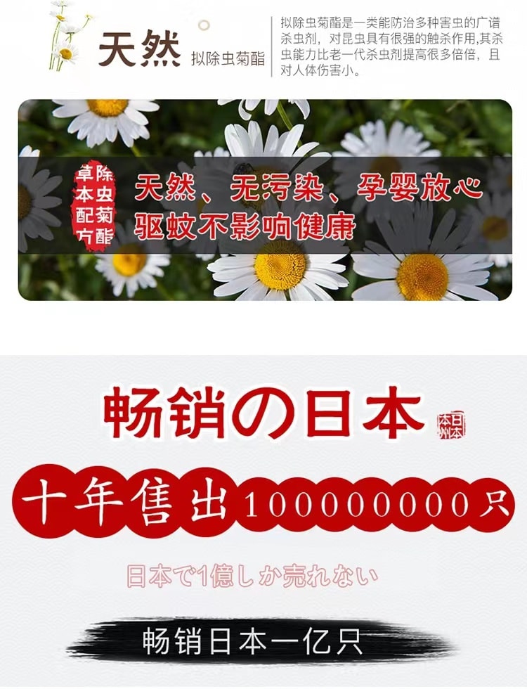 【日本直邮】日本EARTH CHEMICAL 防蚊 防虫神器 365日 家用悬挂式防蚊网 1个