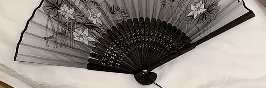 川島屋 中式折扇 古風扇子 拍照道具 古風擺飾 梅花