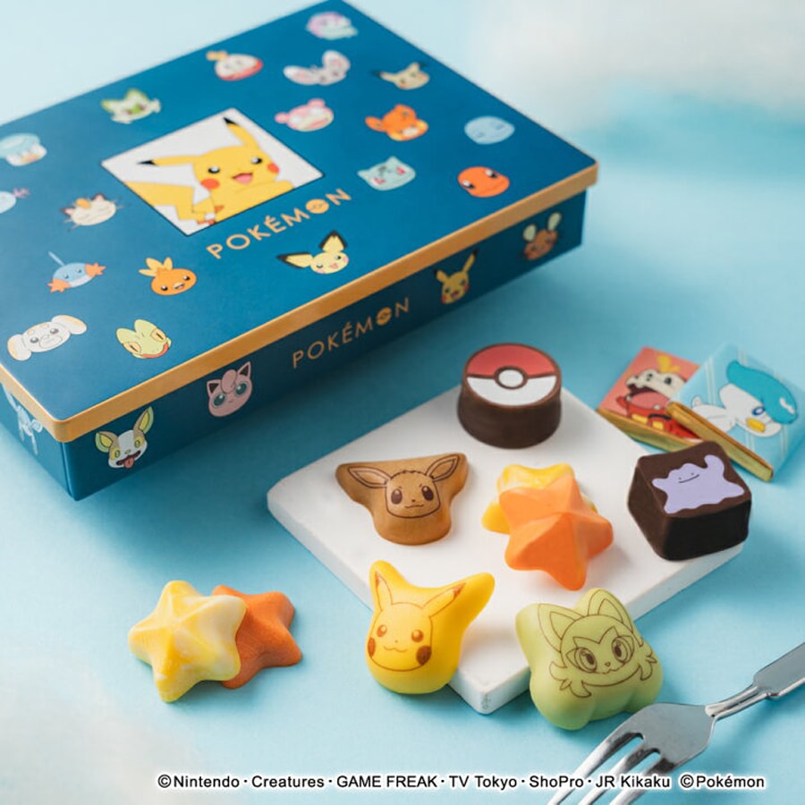 【日本直邮】 日本宝可梦 POKEMON 皮卡丘 情人节限定 巧克力 铁盒装 混合口味 11枚