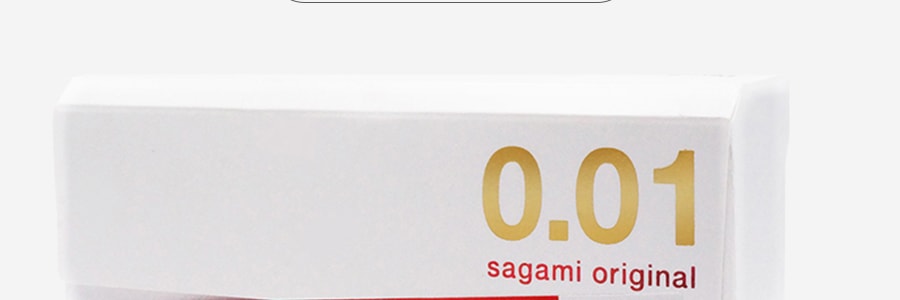 日本SAGAMI相模 幸福001 超薄0.01安全套 裸感避孕套 中号 5枚入 非乳胶【日本版】 成人用品