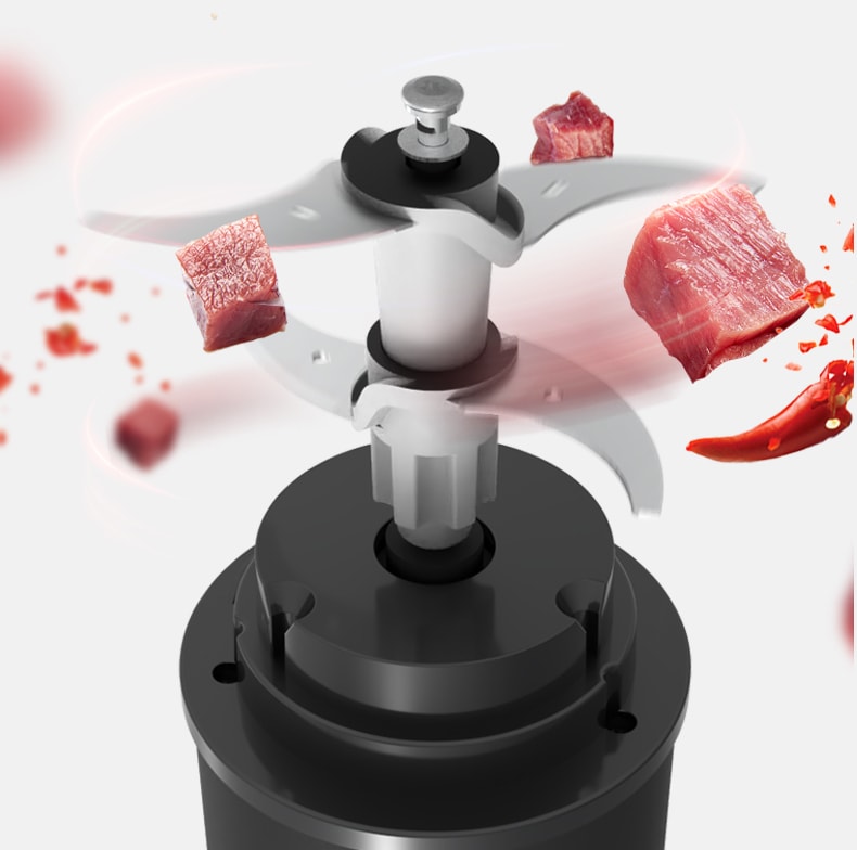 OLAYKS 1.2L 绞肉机家用电动小型多功能全自动搅拌机碎肉打馅蒜泥机 电压100-120V通用