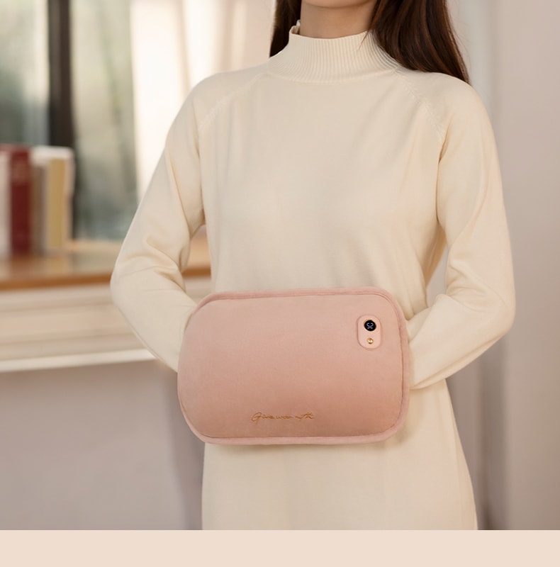 【中国直邮】 冇心 暖手袋充电式防爆秋冬暖宝宝女生用毛绒可爱敷肚子热水袋暖手宝神器 造梦蓝+充电宝