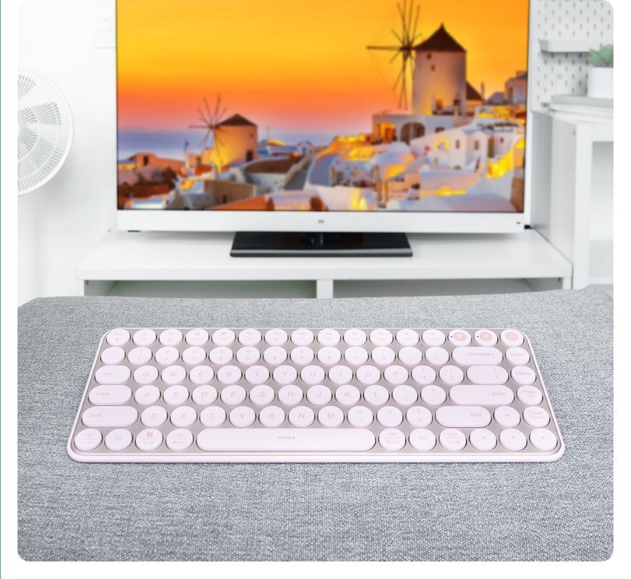 小米 米物MIIIW K07 雙模無線藍牙鍵盤粉紅色