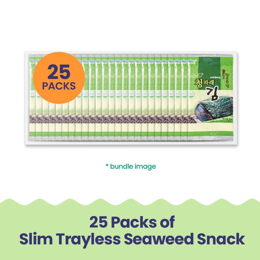 韓國 Kim's Table - 海鹽 - 25 件裝 - 有機烤海藻片