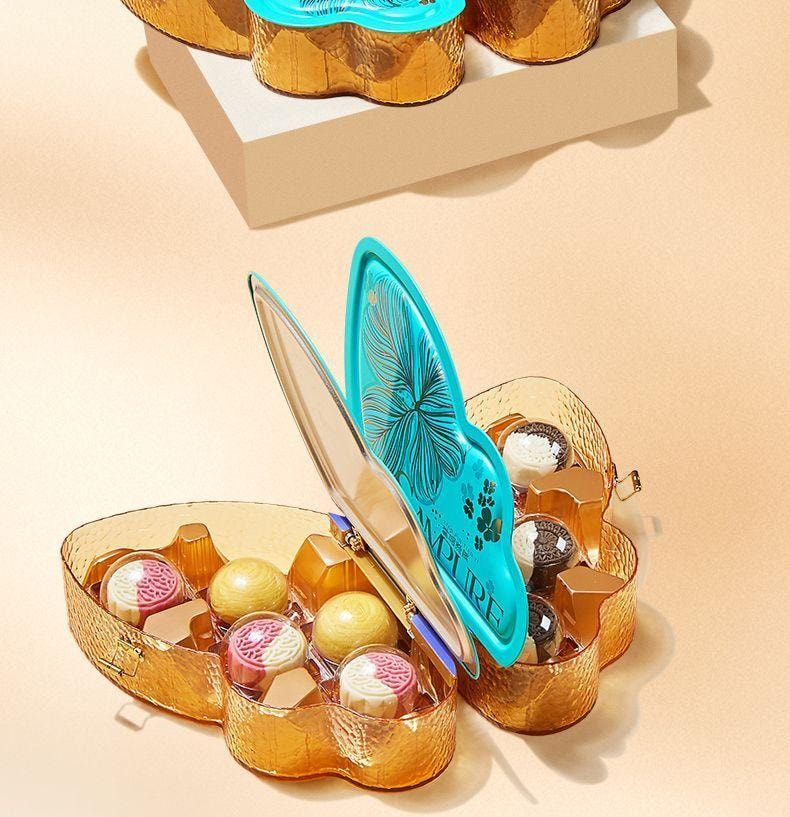 【中國直郵】 臻味坊 鮮品添翼中秋月餅禮盒 600g 新式健康月餅禮盒2025新款高端禮品蛋黃送禮送長輩