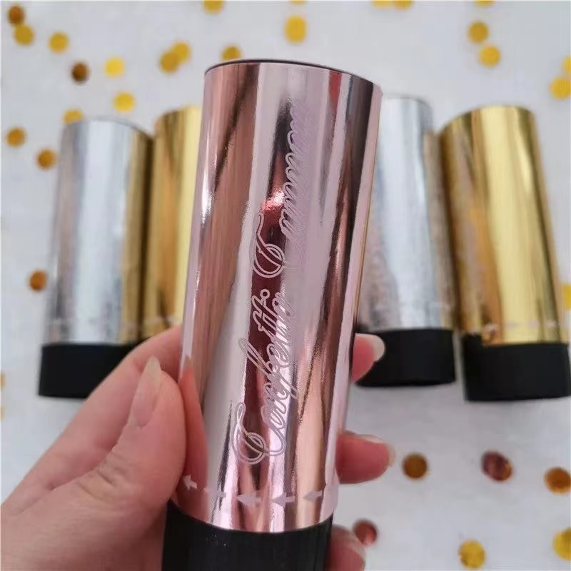 【中國直郵】FOXTAIL 婚禮手推小禮砲 生日派對噴花筒氛圍手持 六個裝-金色 1件|*預計到達時間3-4週