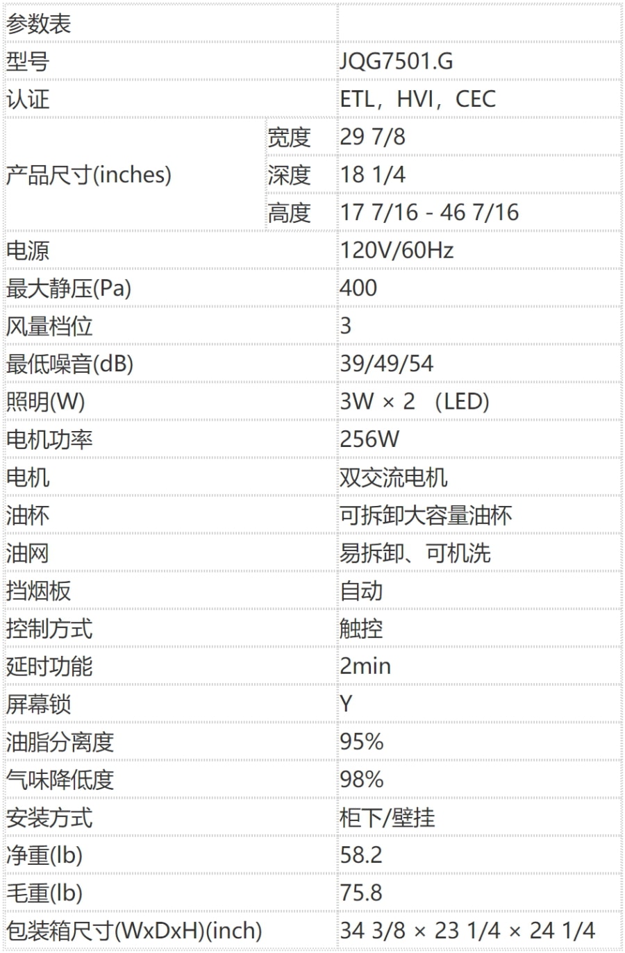 中国 FOTILE 方太 JQG7501.G 30寸侧吸式油烟机 | 850CFM大风量 | 家用抽油烟机 | 触屏式开关 | 全自动隔烟屏 | 银瑞灰