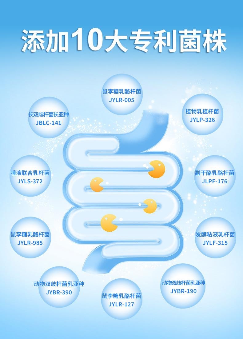 雀蜂 B420益生菌特殊膳食益生菌2g*10瓶/盒 益生元即食冻干粉肠道复合高活